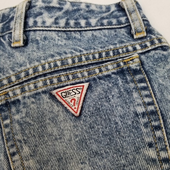 Vintage Guess Georges Marciano Jeans Acid Wash - Picture 4 of 7